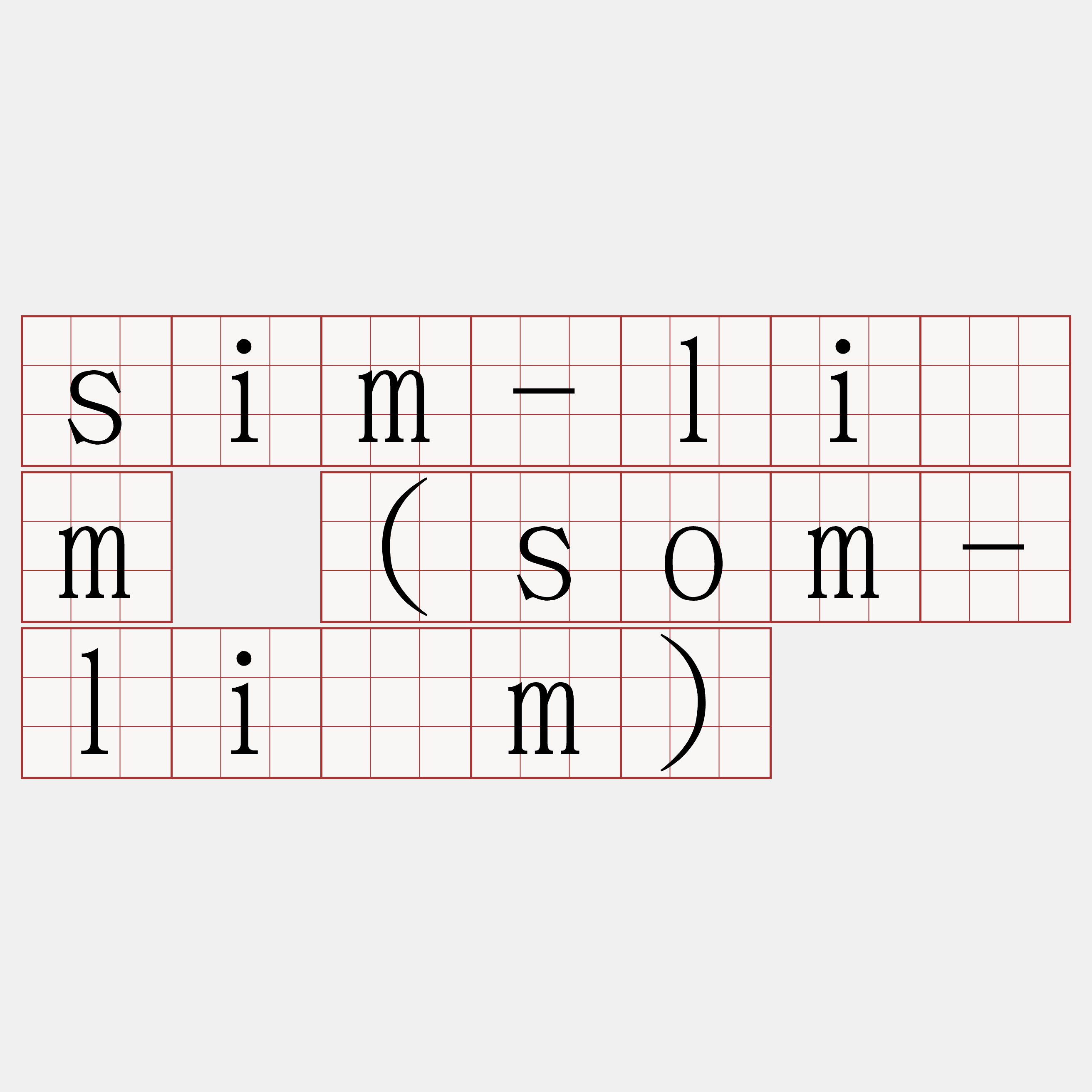 sim-lîm (som-lîm)